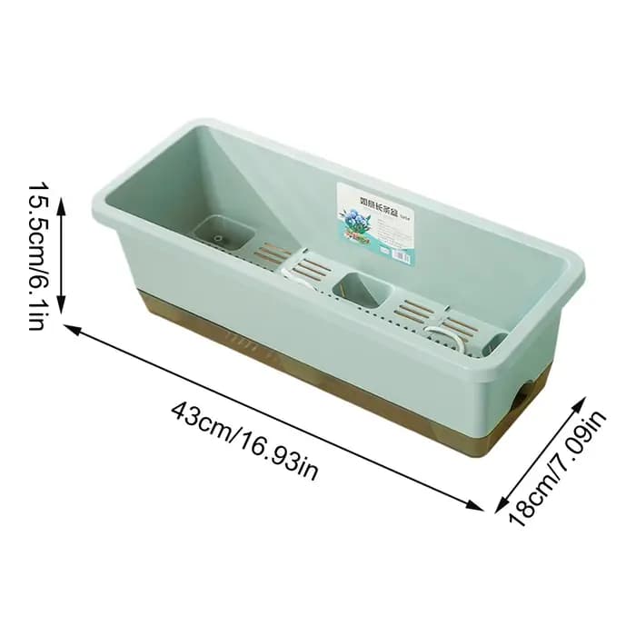 Pots de plantes auto-arrosants, conteneurs pour légumes avec trou de drainage et corde absorbante, p