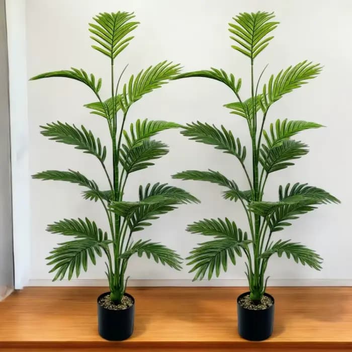 Grande plante de palmier artificielle 15 feuilles - Choix parfait pour la décoration de la maison et du bureau