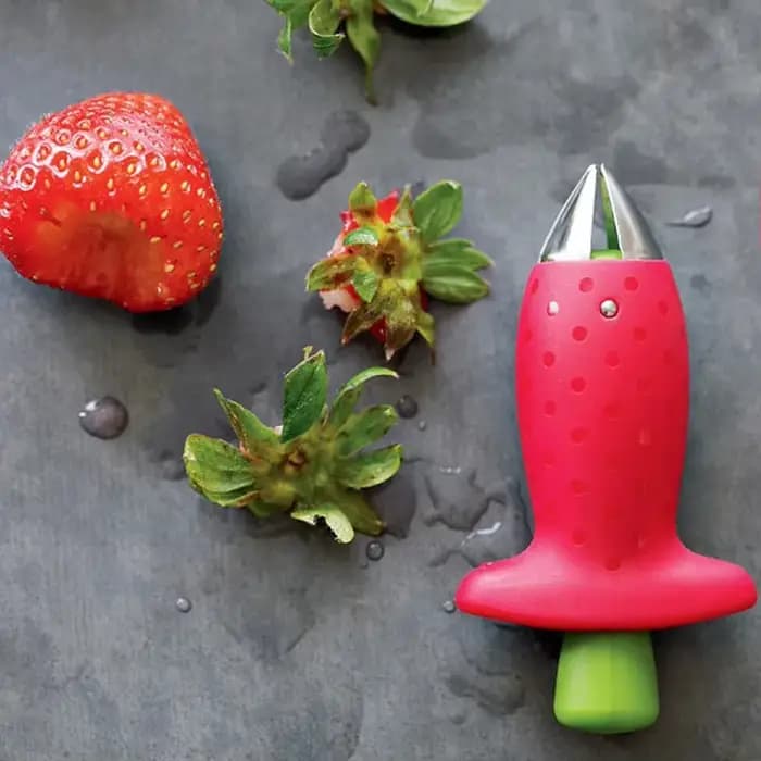 Trancheur de fraises, cordeur de fraises, décortiqueur de fraises, dissolvant de tiges de feuilles de fruits, outils de gâteaux à salade, accessoires de gadgets de cuisine