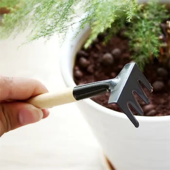 Ensemble d'outils de jardinage de trois pièces
