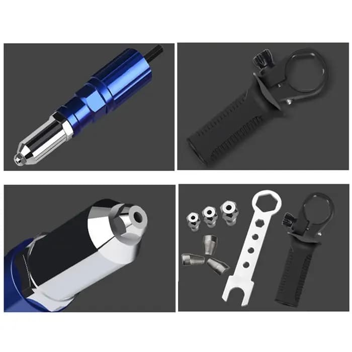 Pistolet à rivets électrique 2.4mm-4.8mm, adaptateur de perceuse à écrou à rivets, outil de rivetage