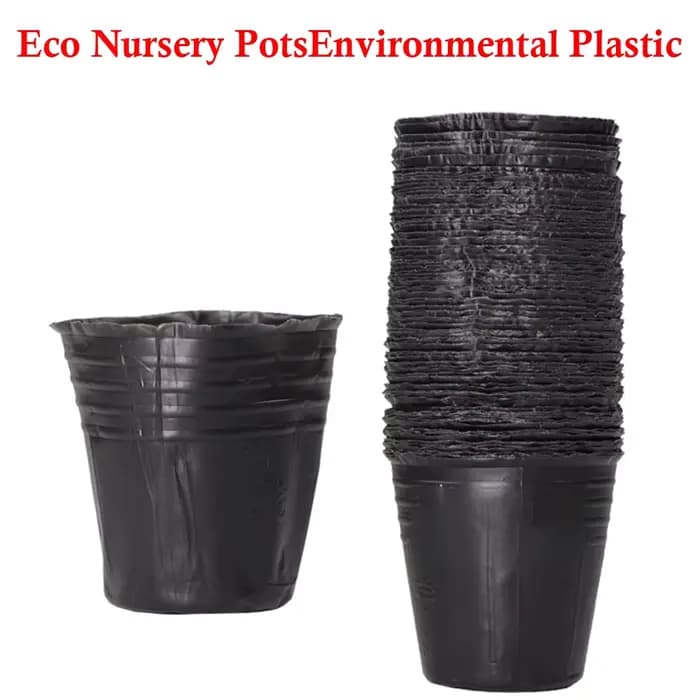 Pot de fleur jetable en plastique, 5 à 100 pièces, 16 tailles, bol de Nutrition, tasse de semis, boî