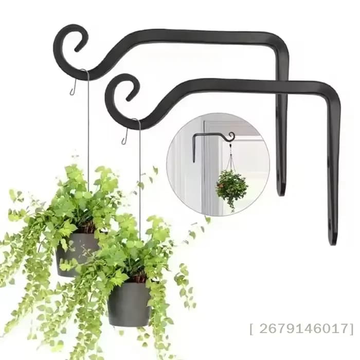 【YY26】Support mural en fer pour pot de fleurs, panier suspendu, crochet de suspension pour plantes,