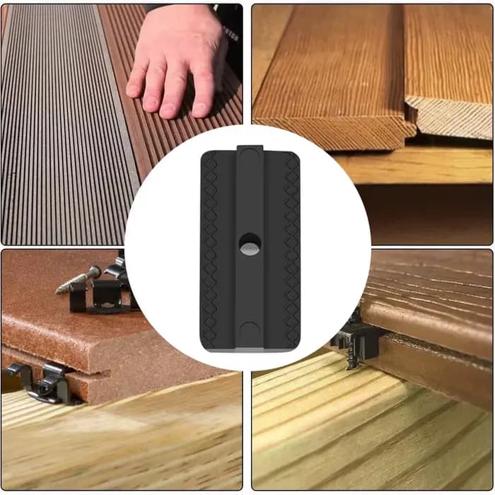 Clip de pont Composite en queue d'aronde, 100 pièces, facile à assembler, pour sol extérieur, cour,