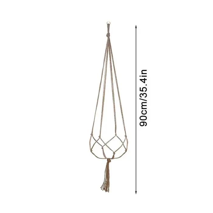 Corde tressée en macramé bricolage, conflicbasket, pot de fleur, paille, filet, cintre, support de jardin, artisanat, plante, accessoires de décoration de balcon