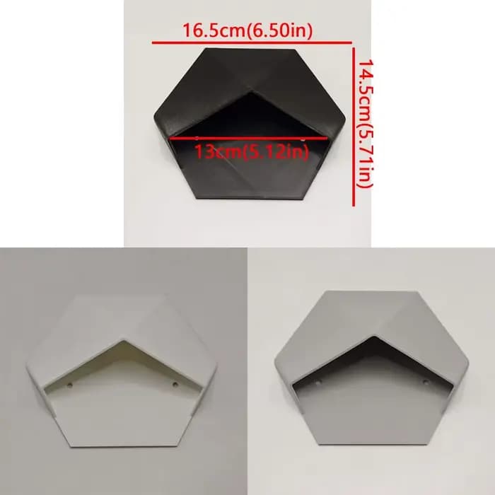 Pot de fleurs hexagonal géométrique de style moderne