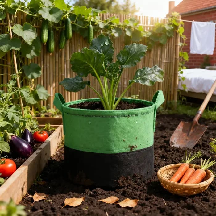 1 paquet de grands sacs de culture pour pommes de terre et tomates - 5/7/10/15 gallons, en tissu non tissé épaissi, avec poignées