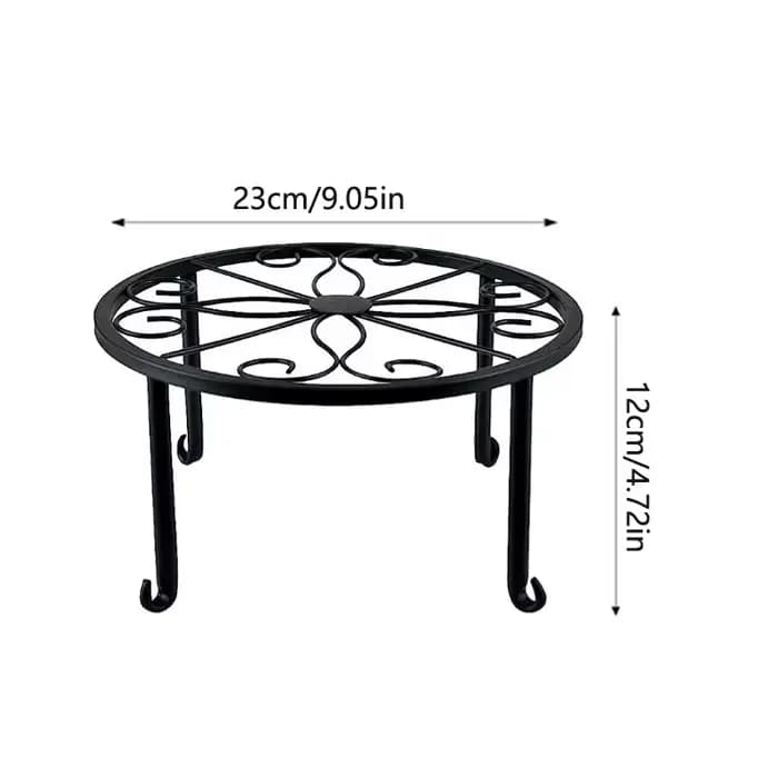 Support de fleurs en fer à Pot unique sur pied, support de fleurs de balcon intérieur, support de Po