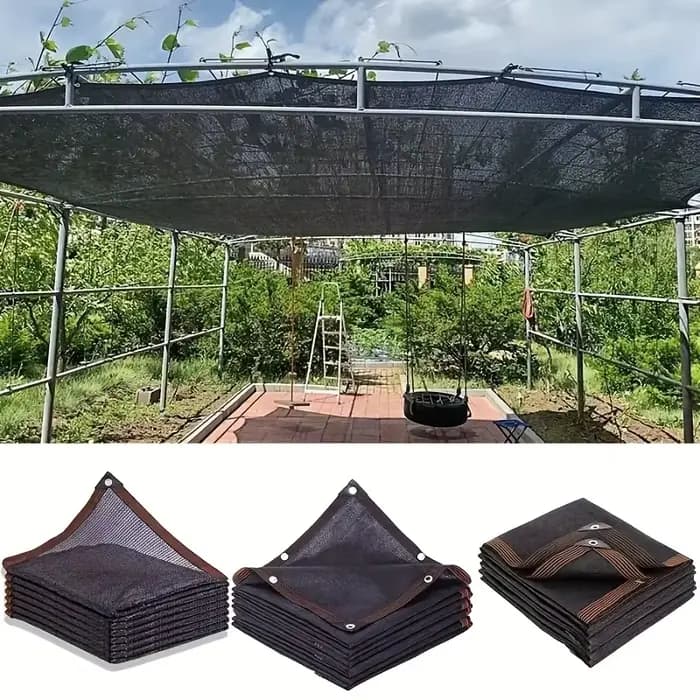 Filet pare-soleil beige, auvent de protection UV, facile à installer, adapté au balcon, au cour, à l