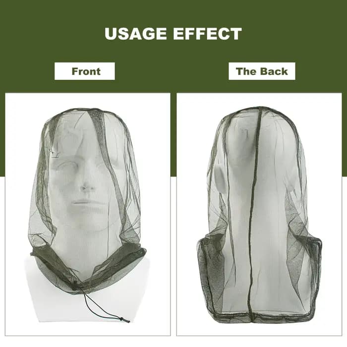 Filet de protection faciale Ultra Large et Long, 1 pièce, maille à trous Extra fins, doux et Durable