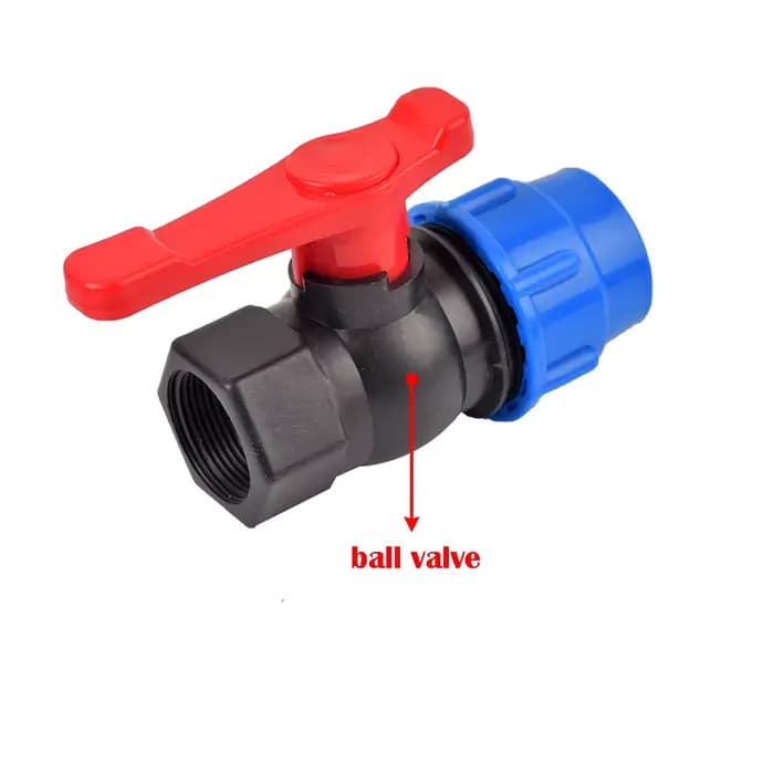 Tuyau d'irrigation d'eau du robinet en plastique PE, Valve à connecteur rapide, filetage femelle à t