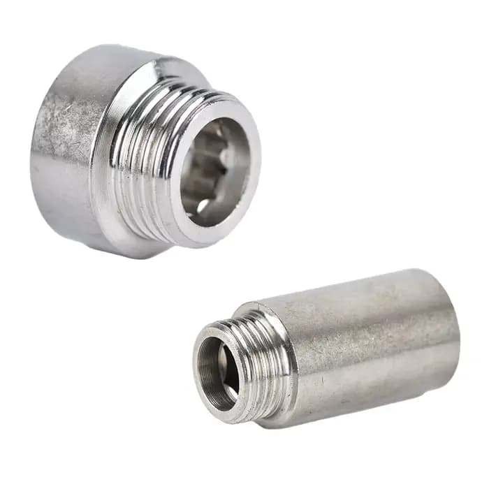BSP 1/2 "filetage mâle/femelle raccord de tuyau en acier inoxydable tuyau d'extension 10-100mm conne