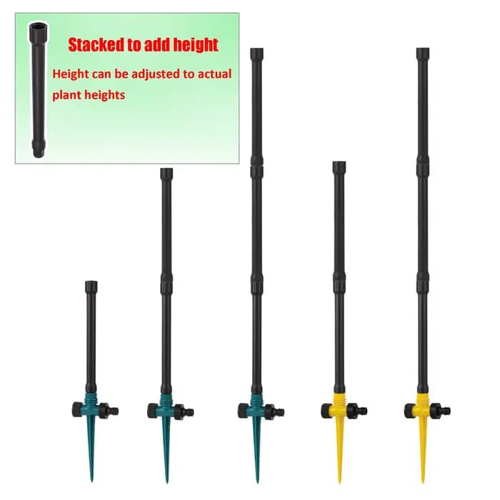 Arroseur rotatif pour pelouse de jardin 1/2 "buse de diffusion à filetage mâle 360 degrés arrosage a