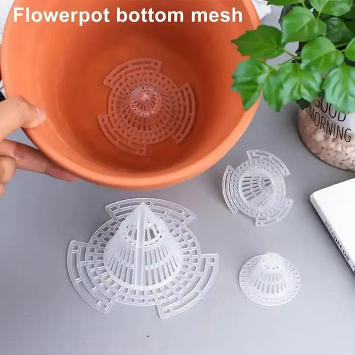 Pot de fleur étanche, trou, maille, tasse conique, bonsaï, grille conique, polymères astronomiques,