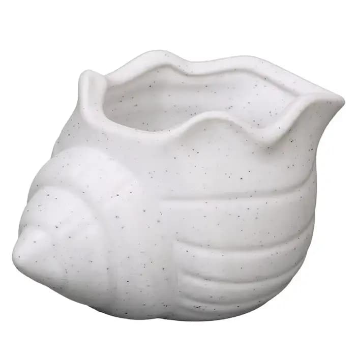 Pot de fleurs en forme de coquillage imprimé en 3D, ornements sur le thème de l'océan, mini pot de p