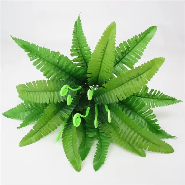Plantes vertes artificielles en pot : herbe persane, fougère, arbre en fer. Pour micro-paysage, jardin, balcon, décoration de Noël et de la maison, accessoires photo.