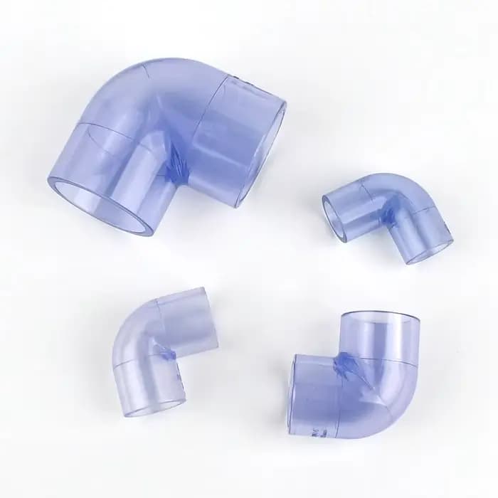 Connecteur en PVC bleu Transparent, 16 20 25 32 40 50mm, Joints coudés UPVC pour Aquarium, réservoir