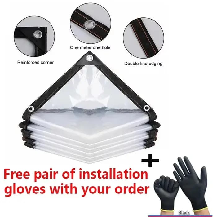 Bâche imperméable transparente épaisse pour jardin