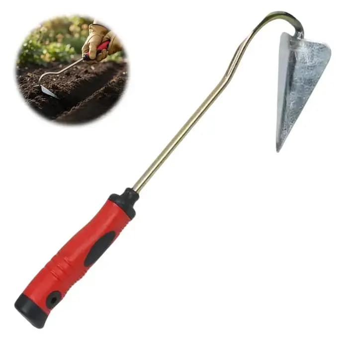 Petite houe de jardin pointue avec manche ergonomique