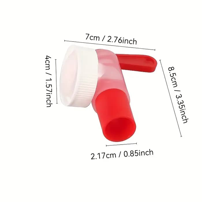 Robinet DN40 40mm pour solution nutritive horticole, robinet en plastique rouge et blanc, robinet de