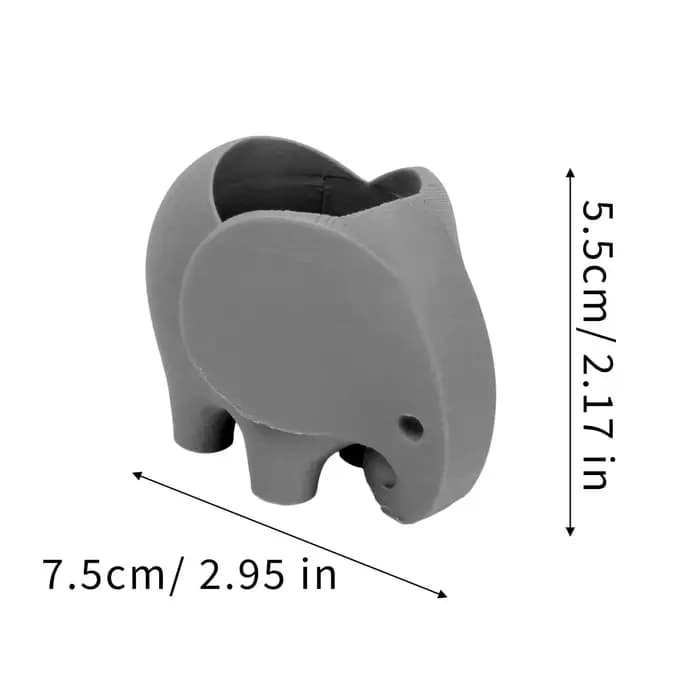 Pot de fleurs en céramique en forme d'éléphant, minimaliste, pratique, mignon, fait à la main, pour