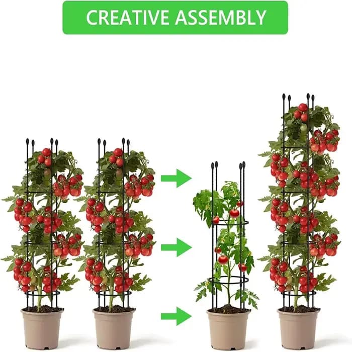 Treillis de jardin empilable, treillis de roses infinitamente épissable pour grimper des fleurs et d