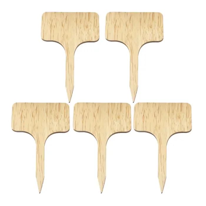 Plante en bambou de type T en bois écologique, étiquettes de signalisation, marqueurs de jardin pour