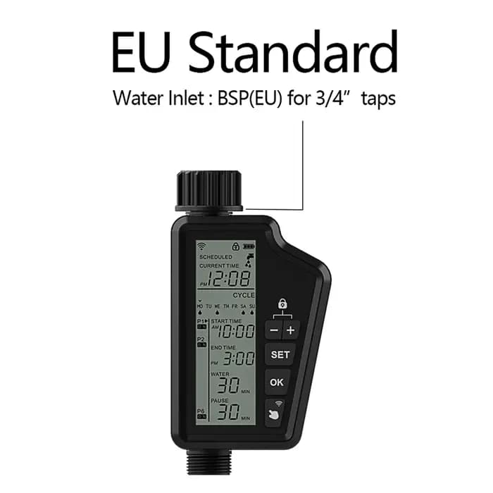 AVATTO Tuya WIFI minuterie d'arrosage de jardin intelligente avec grand écran LCD pour l'irrigation domestique et extéri