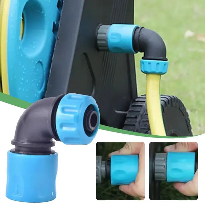 Connecteur d'eau de jardin 1/2 ", Joint de robinet coudé, raccords de tuyaux en plastique, tuyau d'i