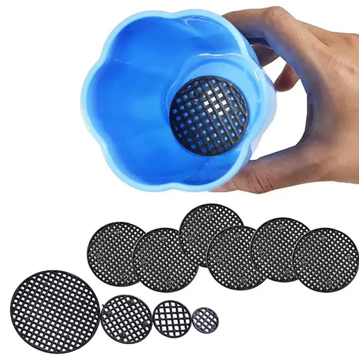 Polymères de grille astronomique, pot de fleurs multifonction, tampon en maille, trou de bassin de b