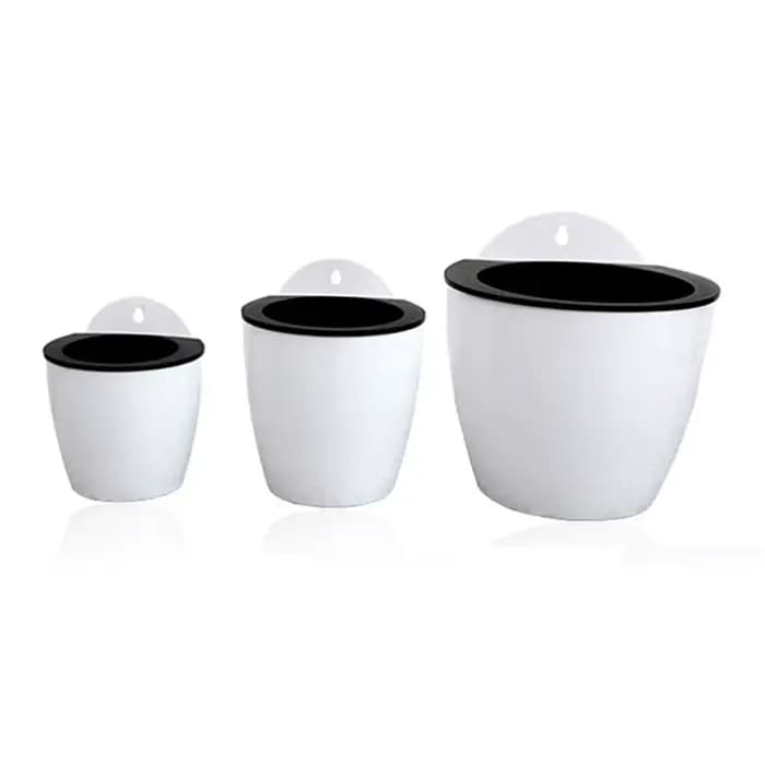 Pot de fleur mural en plastique absorbant l'eau automatique, système de sol ou hydroponique, Pot pou