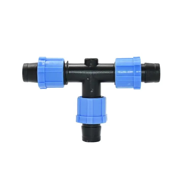 Valve de robinet à bande d'égouttement d'irrigation, 16mm, 5/8 pouces, coude, extrémité en T, connec
