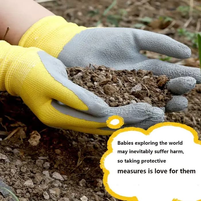 Gants de jardinage imperméables et respirants pour enfants