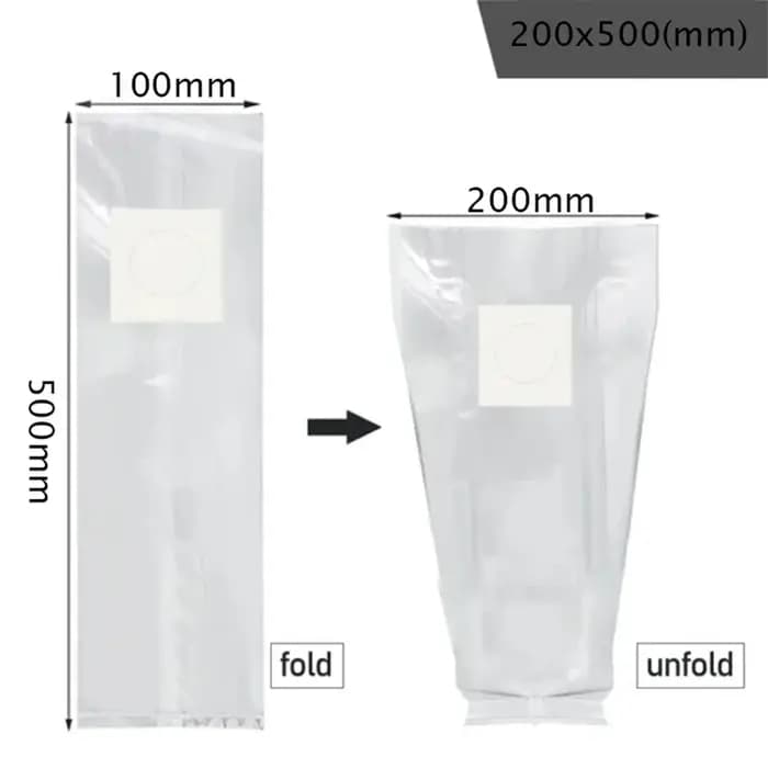 10/20 pièces filtre PP champignon Spawn sac de culture 0.06mm d'épaisseur respirant haute température sacs en polypropyl