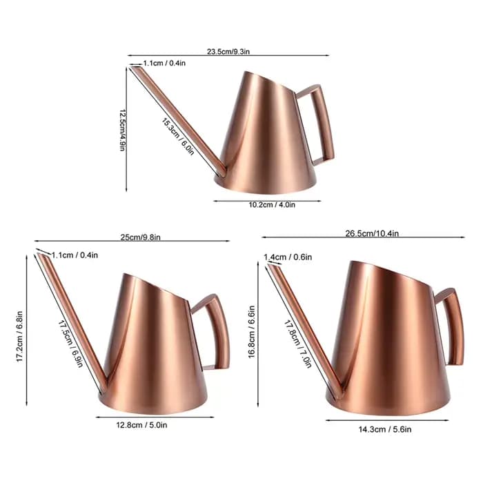 Arrosoir domestique en acier inoxydable