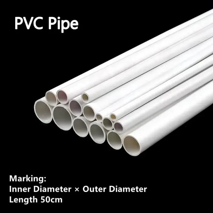 3 ~ 8 pièces longueur 50cm diamètre extérieur 5 ~ 24mm PVC tuyau blanc jardin Irrigation arrosage ra