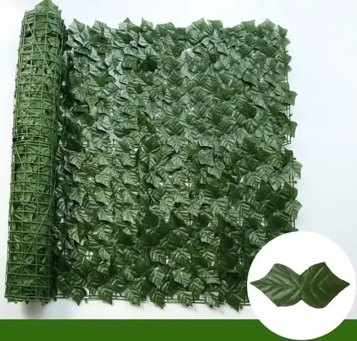Panneau mural de plante de clôture de lierre artificiel 100x300cm, fausse feuille verte, haie, écran