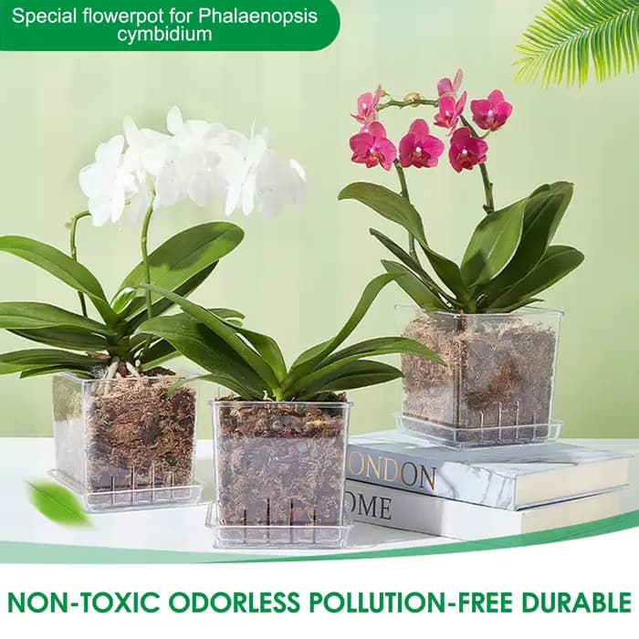 Pots de jardinières de jardin en plastique avec trou de pénétration d'eau respirant