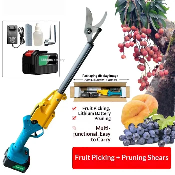 Sécateurs électriques extensibles pour la cueillette des litchis