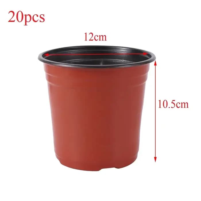 Pot de fleur en plastique