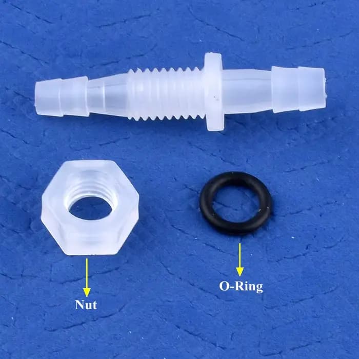 Connecteurs hexagonaux PP Pagoda Direct, 5 ~ 200 pièces, M6 ~ M10 à 3 ~ 8mm Adaptateur de pompe à