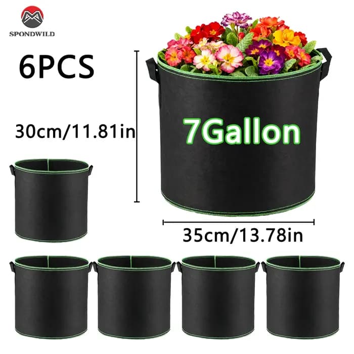 Sacs de culture de 3/5/7 gallons pour légumes/fleurs/plantes