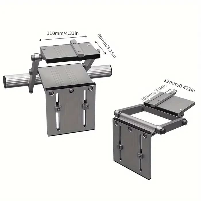 1 ensemble pour scie circulaire, Rail de guidage, pistes, réglage de l'ascenseur, Table de coupe dro
