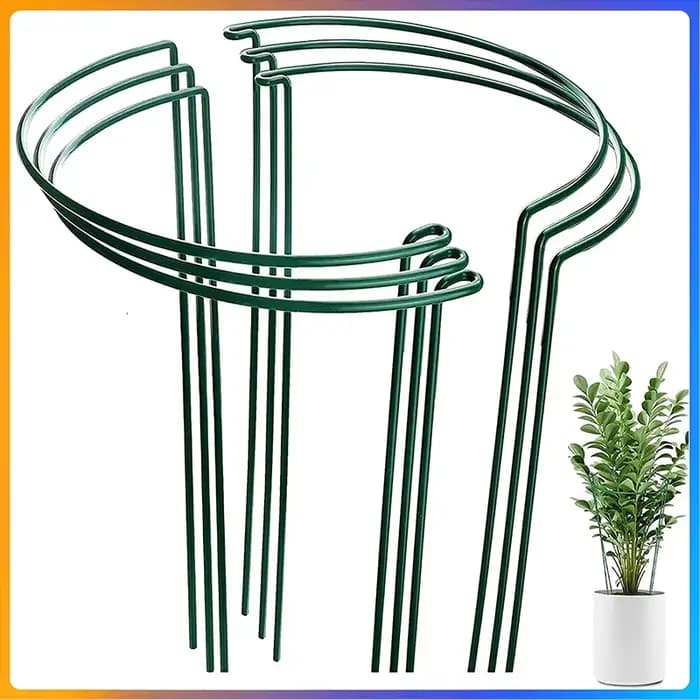 Piquet de Support pour plantes, Cage à anneau métallique pour culture de légumes, Support réglable p