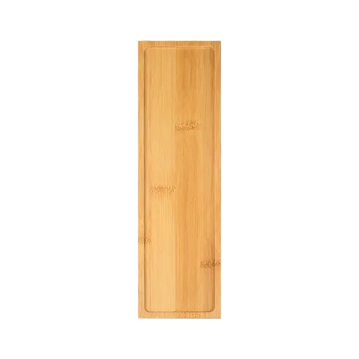 Plateau rectangulaire en bambou naturel, plante succulente, soucoupe, comptoir de salle de bains en bois, organisateur de cuisine, décoration de maison pour cosmétiques