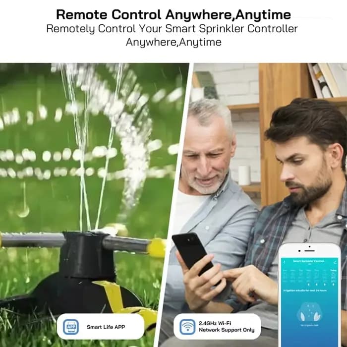 Contrôleur d'arrosage WiFi Tuya, minuterie d'irrigation intelligente à 8 zones, dispositif d'arrosag