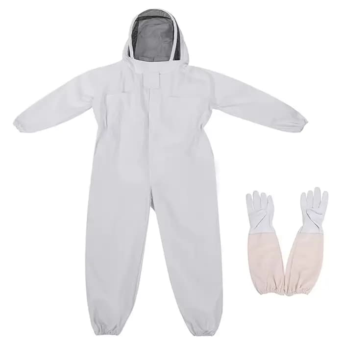 Combinaison pour apiculture complète, combinaison en tissu, voile, capuche, gants, chapeau, Jaket, c