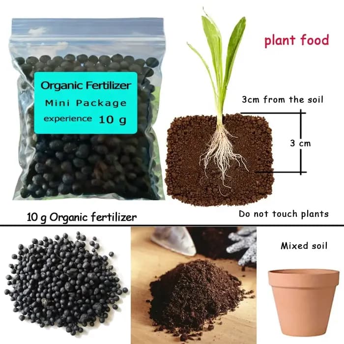 Engrais organique en mini-paquet de 10 g