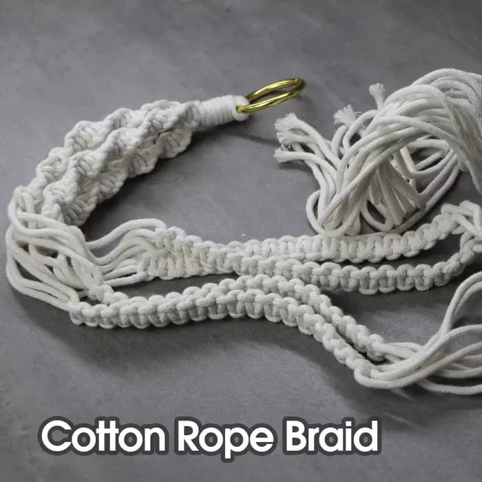 Panier suspendu pour Pot de fleurs tissé en corde de coton, pour jardin, décoration intérieure de pl