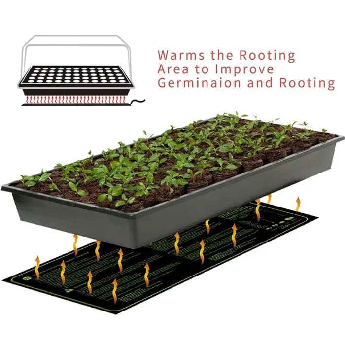 Tapis chauffant pour semis, pour jardinage intérieur de la maison, plante de démarrage des graines, coussin chauffant, Germination chaude, hydroponique, étanche, prise ue